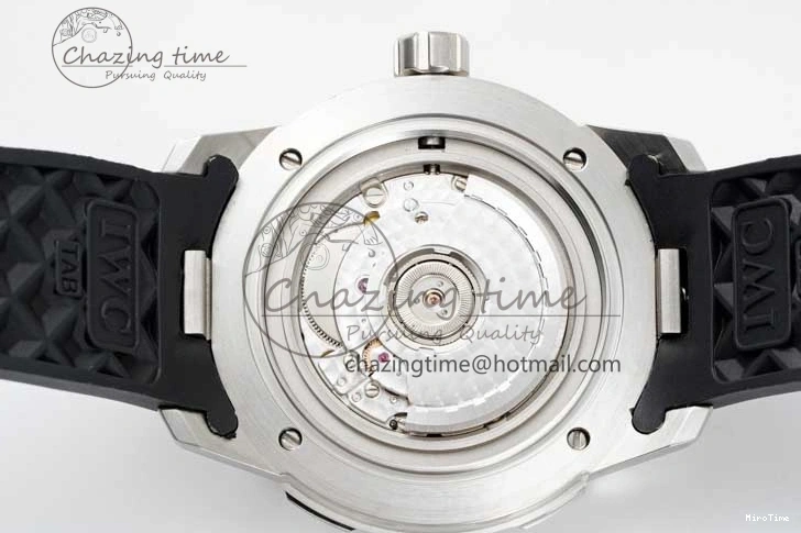 MIROTIME 0108 Premium Aquatimer Automatic SS RSF 1:1 Best Edition White Black Dial on Black Rubber Strap A 7067